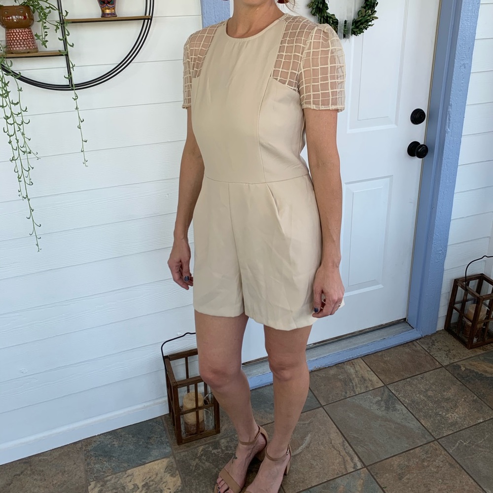 Nude Party Romper